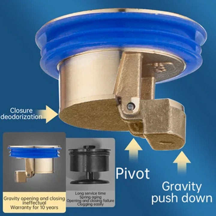 Fall Pipe Universal Brass Floor Drain Core | Bowlift
