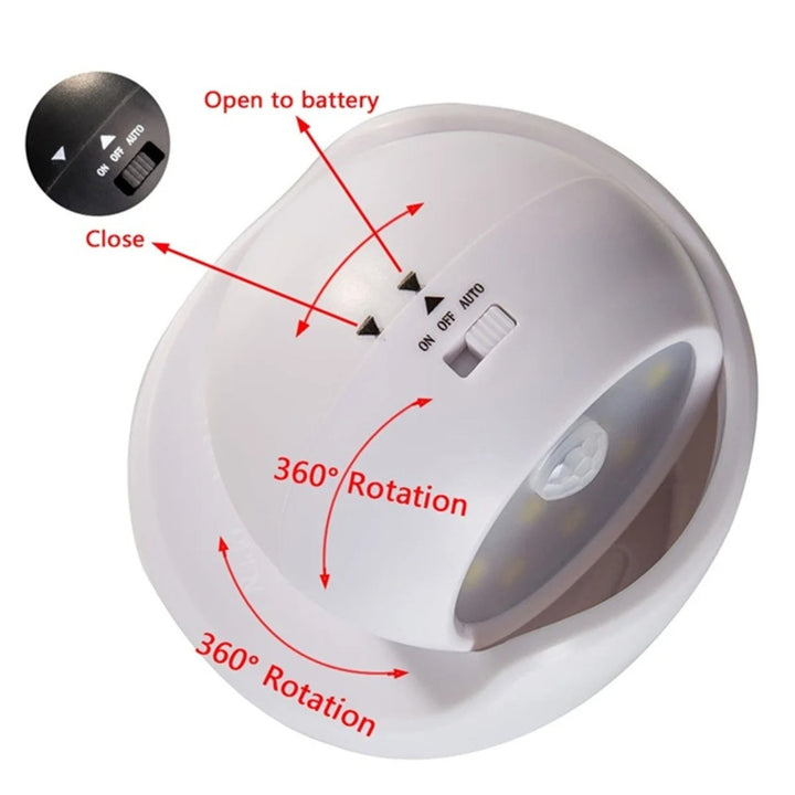 BowLift | Wireless Battery Powered External Security Lights – Motion Sensor LED Spotlight for Home, Garden, and Wall Illumination