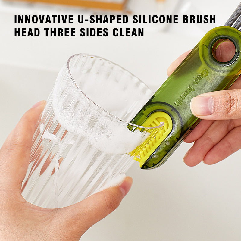 3 in 1 Cleaning Brush Multifunctional Bottle Gap Cleaner Brush | Bowlift
