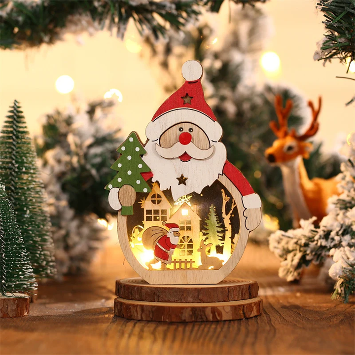 BowLift | LED Christmas Wooden Ornaments Lighting