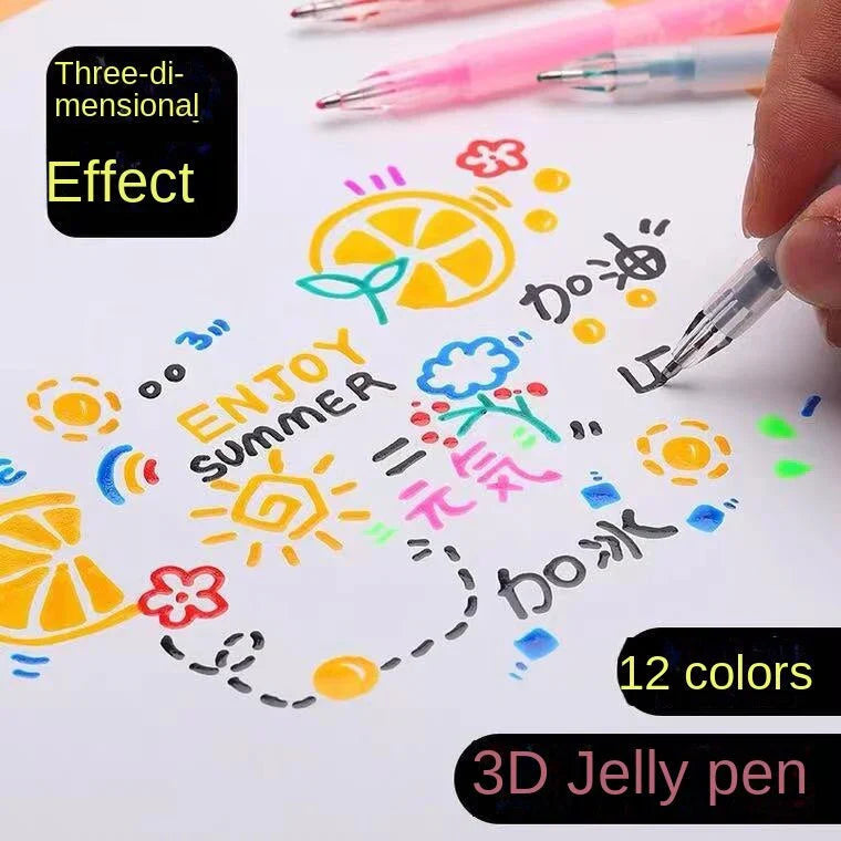 BowLift | Colorful Gel Pen Set for Creative 3D Artworks