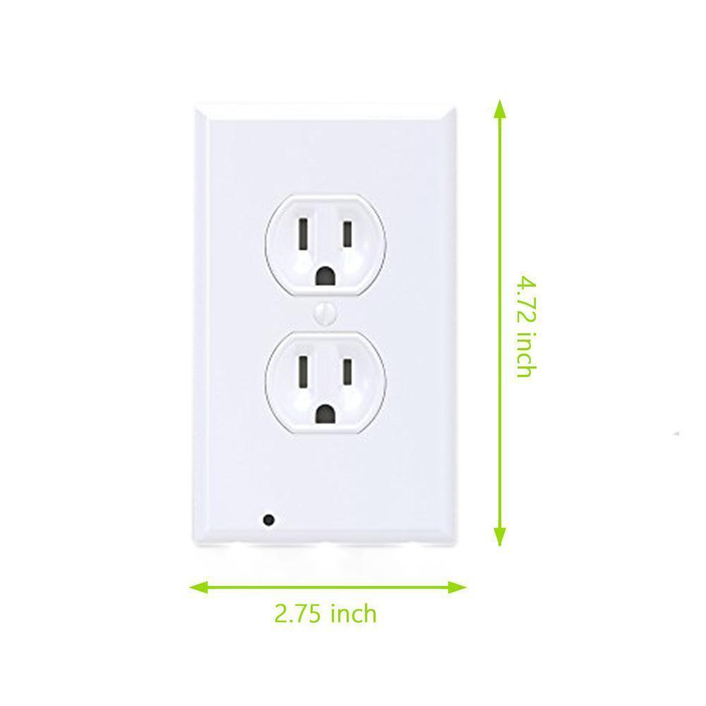 BowLift | Outlet wall plate with LED night lights