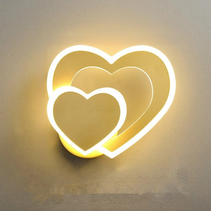 HeartGlow Wall Lamp - Modern LED Lighting Bowlift