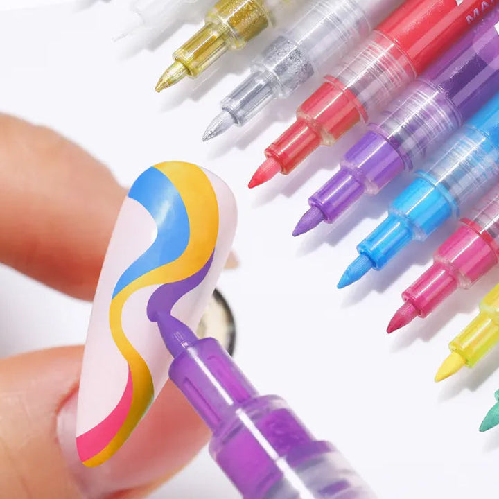 BowLift | 12-color ultra-thin curved nail pencil