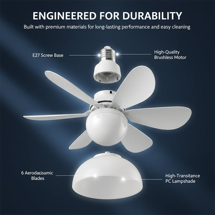 Modern Low Profile Ceiling Fan Light | Bowlift