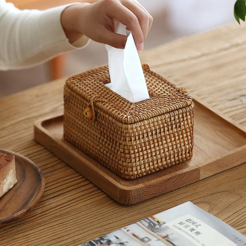 BowLift | Bespoke Rattan Tissue Box