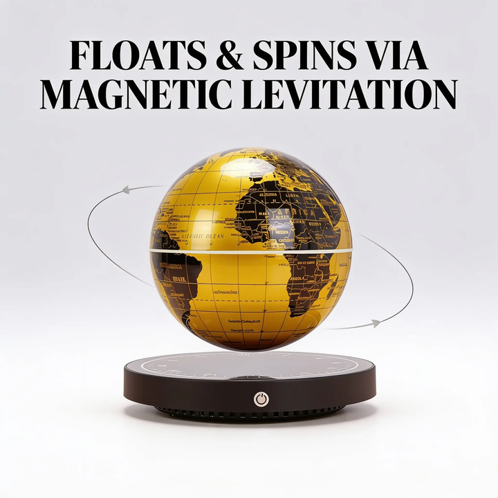 Magnetic Levitation Globe Lamp with Clock Base