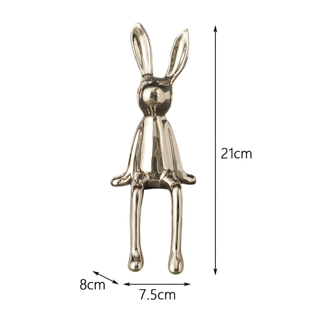 BowLift | Shiny Ceramic Rabbit Figurine