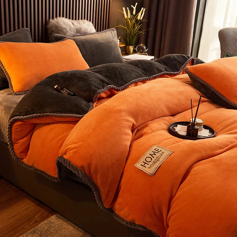 BowLift | Luxury Velvet Fleece Duvet Cover Set - PlushHaven