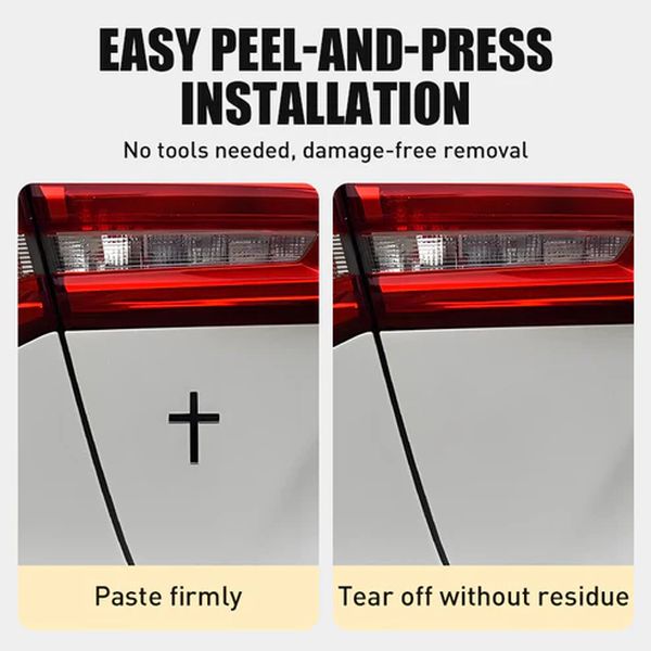 BowLift | ️ 3D Cross Metal Jesus Christ Cross Badge StickerCar Anti-Scratch Sticker
