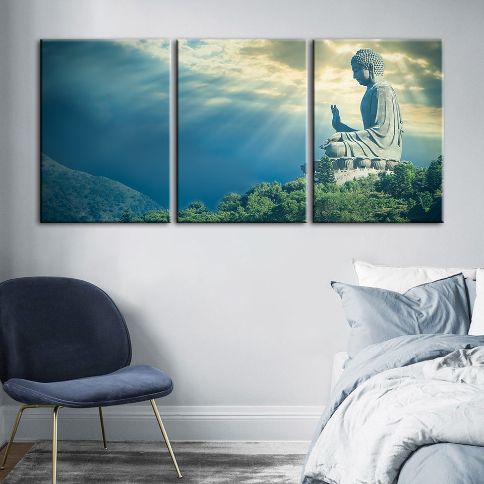 Secret Sky 3 Piece - Canvas Wall Art Painting | Bowlift