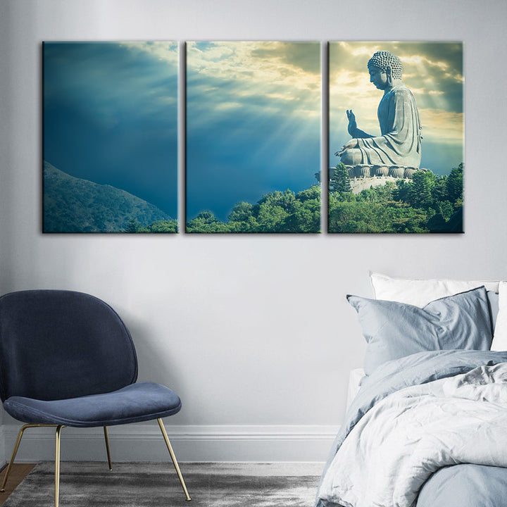 Secret Sky 3 Piece - Canvas Wall Art Painting | Bowlift