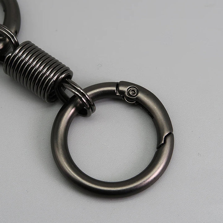 BowLift | Nordic Retro Spring Double Ring Keychain