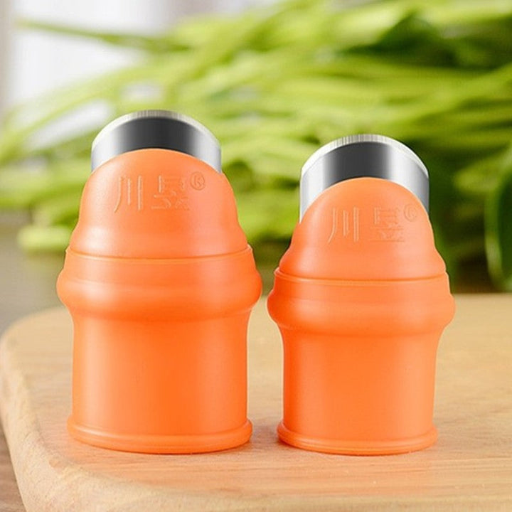 BowLift | Finger Cots Protectors with Cutting Blade, for Cutting Green Onion, Garlic, Ginger & More