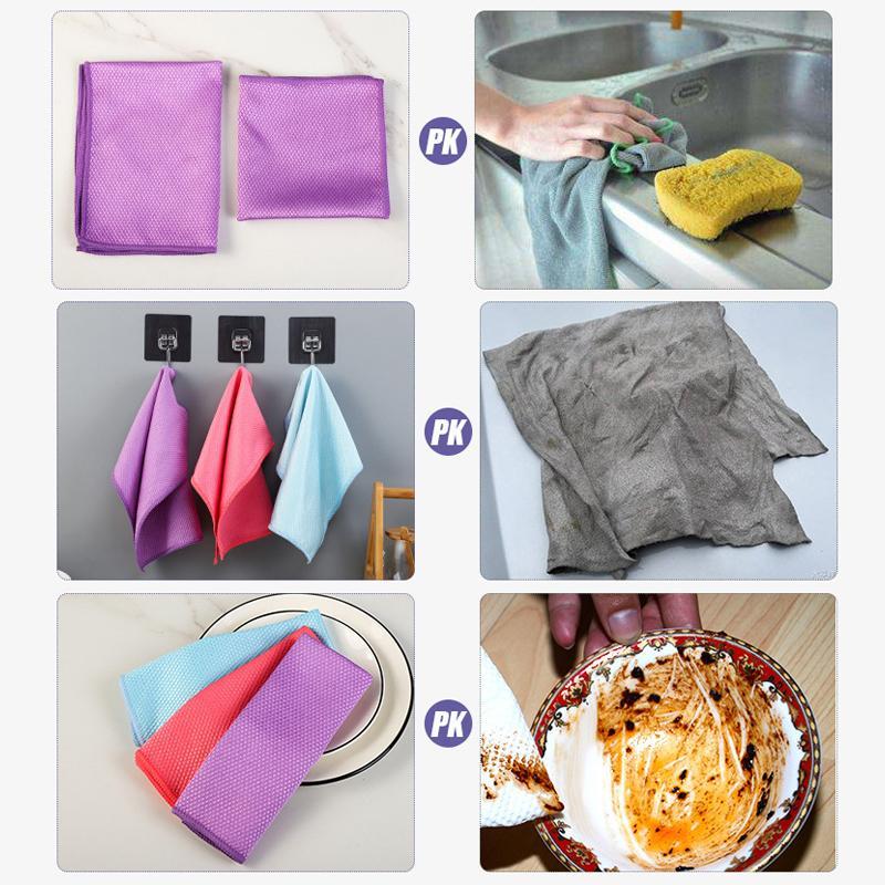 BowLift | Fish Scale Microfiber Polishing Cleaning Cloth 5 Pcs