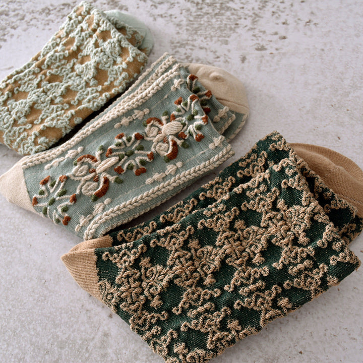 BowLift | Women's Floral Cotton Socks