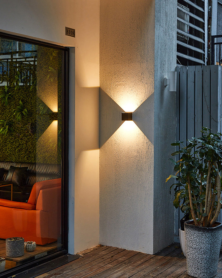 BowLift | LED Outdoor Up Down Wall Light | Waterproof Metal Fixture for Patio. Garden & Entryway Illumination