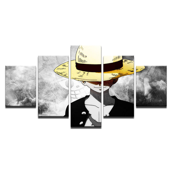 Boy In The Yellow Hat 5 Piece - Canvas Wall Art Painting | Bowlift