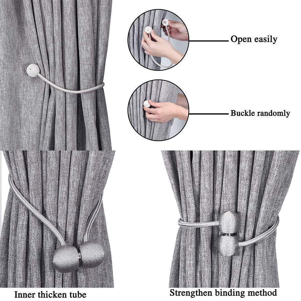 BowLift | Elegant Magnetic Curtain Buckle, 2 PC