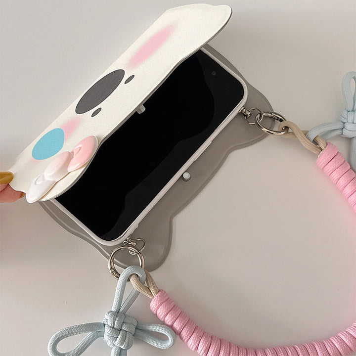BowLift | Insta-Style Cartoon Westie Flip-Phone Case