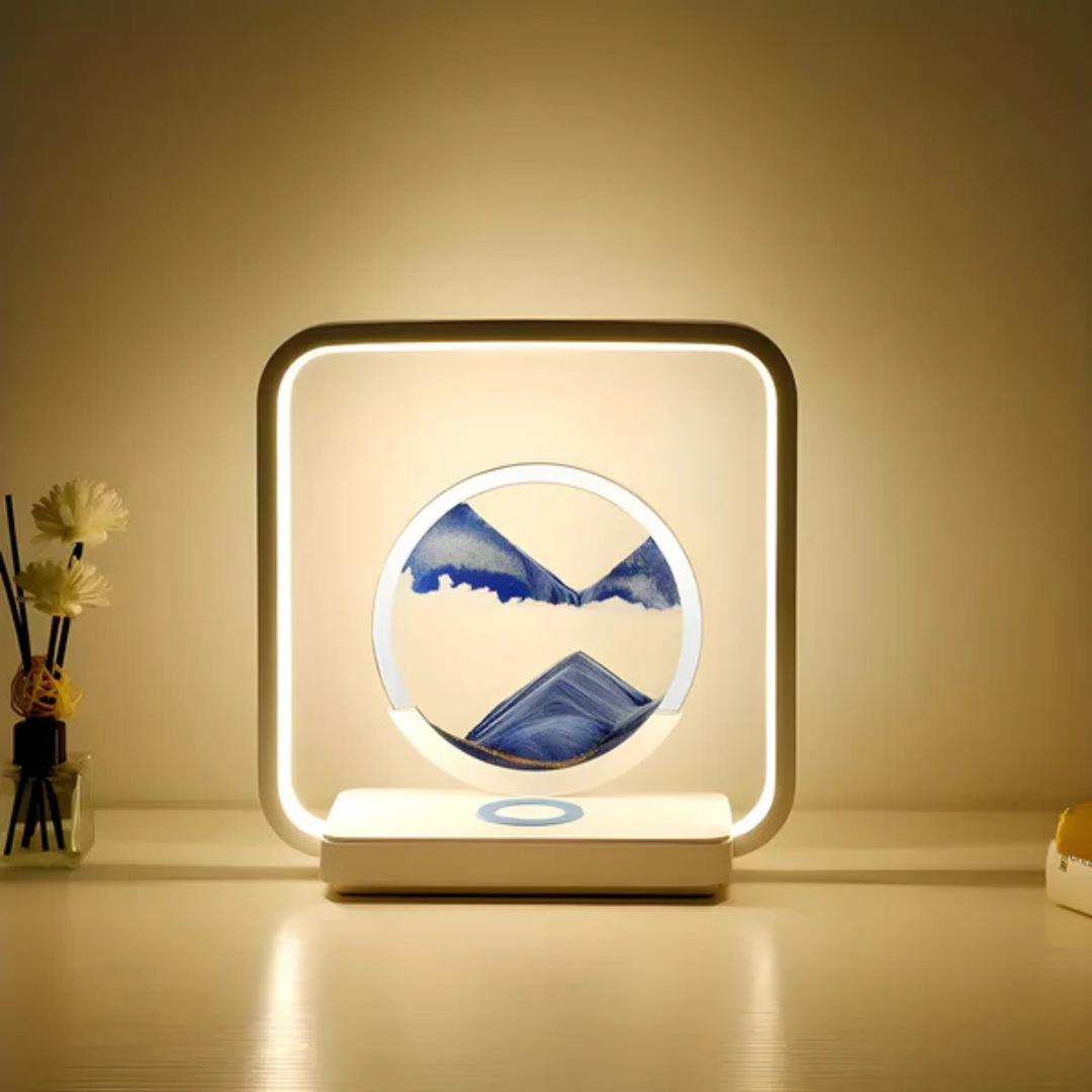 BowLift | SandAura | 3D LED Night Lamp with Flowing Sand Art