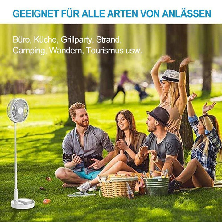 Telescope collapsible USB charging fan | Bowlift