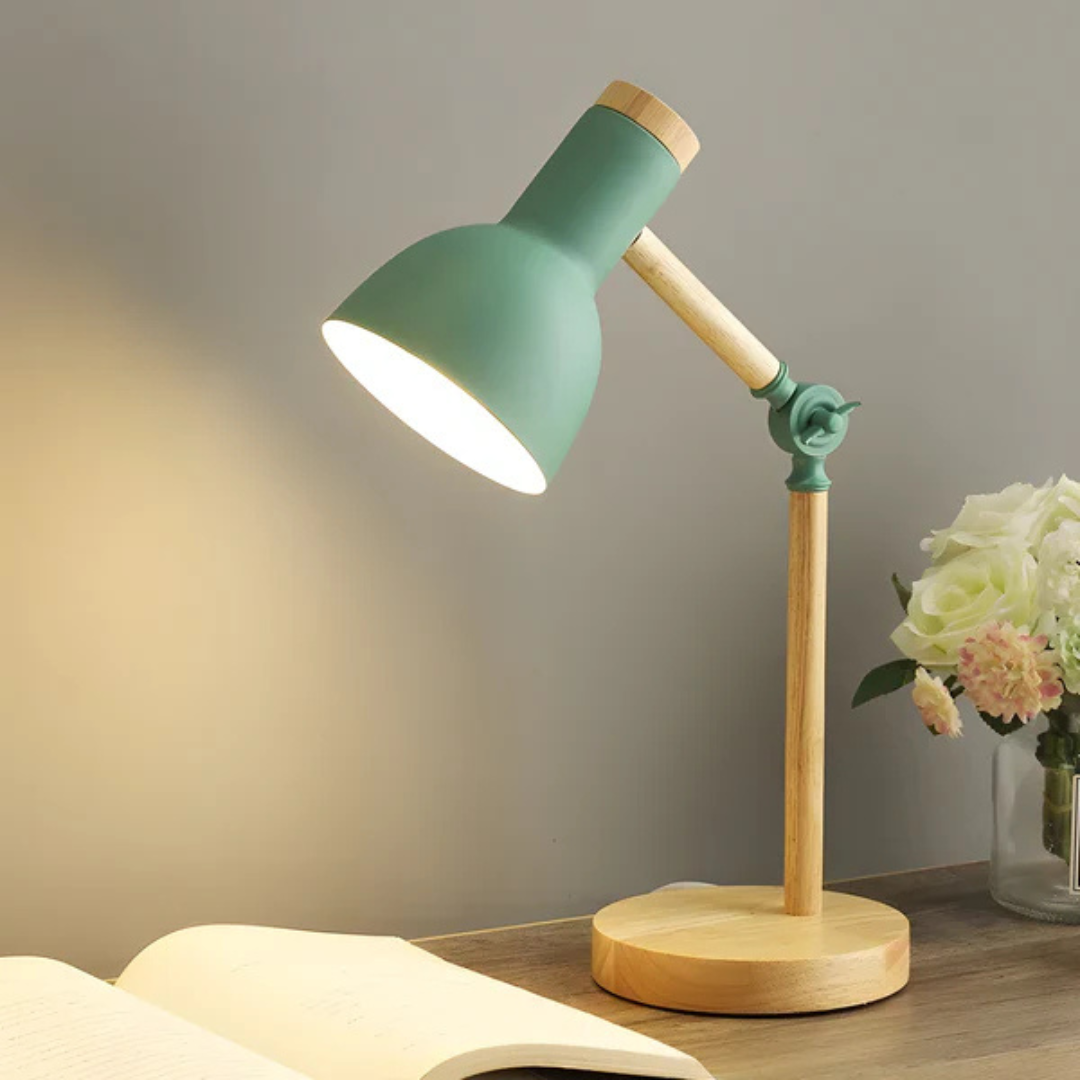 BowLift | Adjustable Macaron LED Table Lamp Made of Wood
