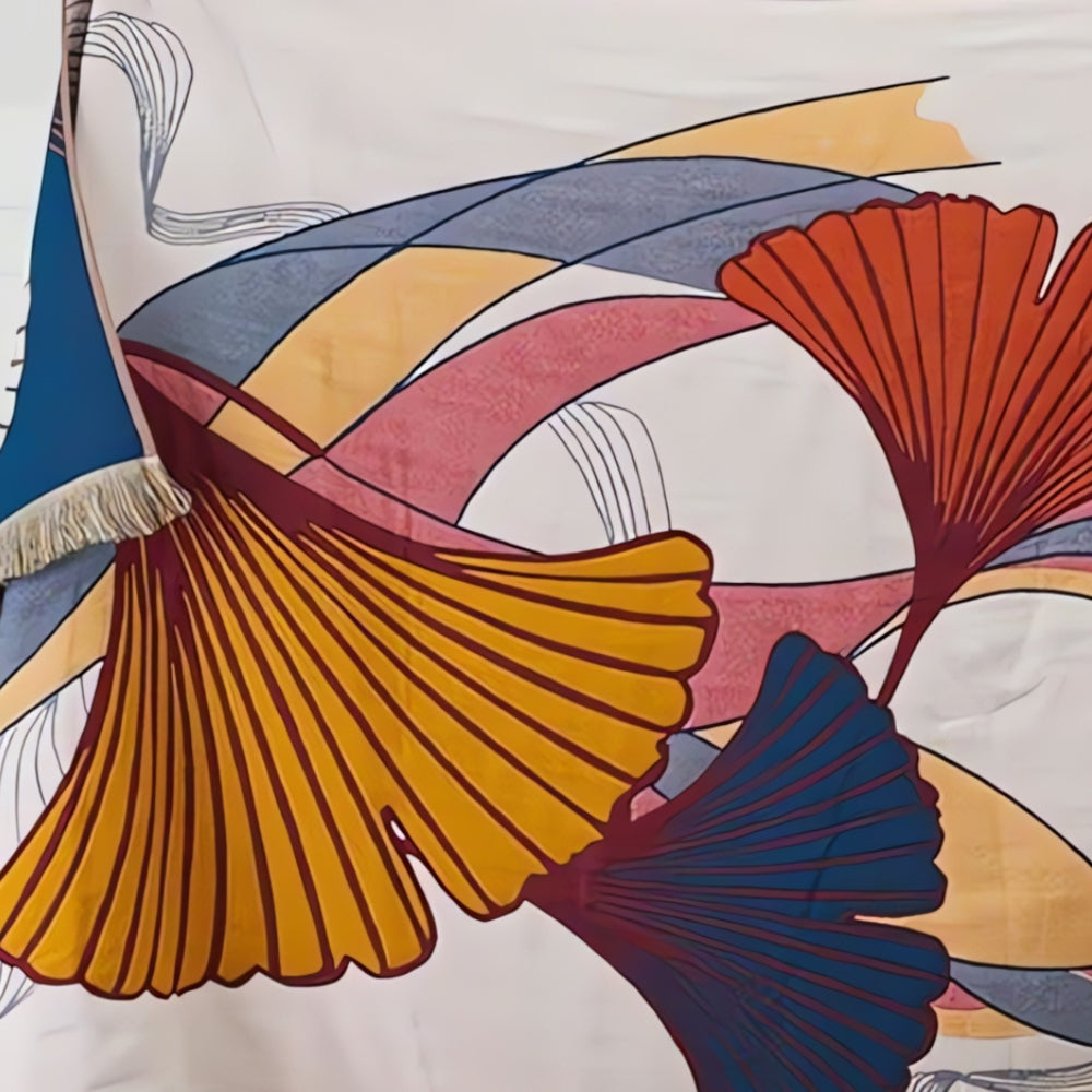 BowLift | Ginkgo Leaf Cotton Tassel Towel