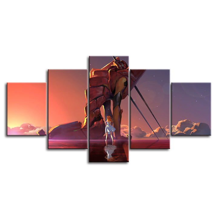 Woman Looking At A Rock - Canvas Wall Art Painting | Bowlift