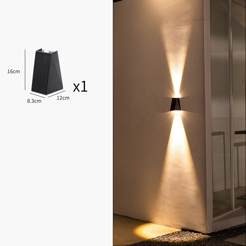 BowLift | Modern LED outdoor wall light with up & down light – Waterproof wall lamp for house facade and entrance area
