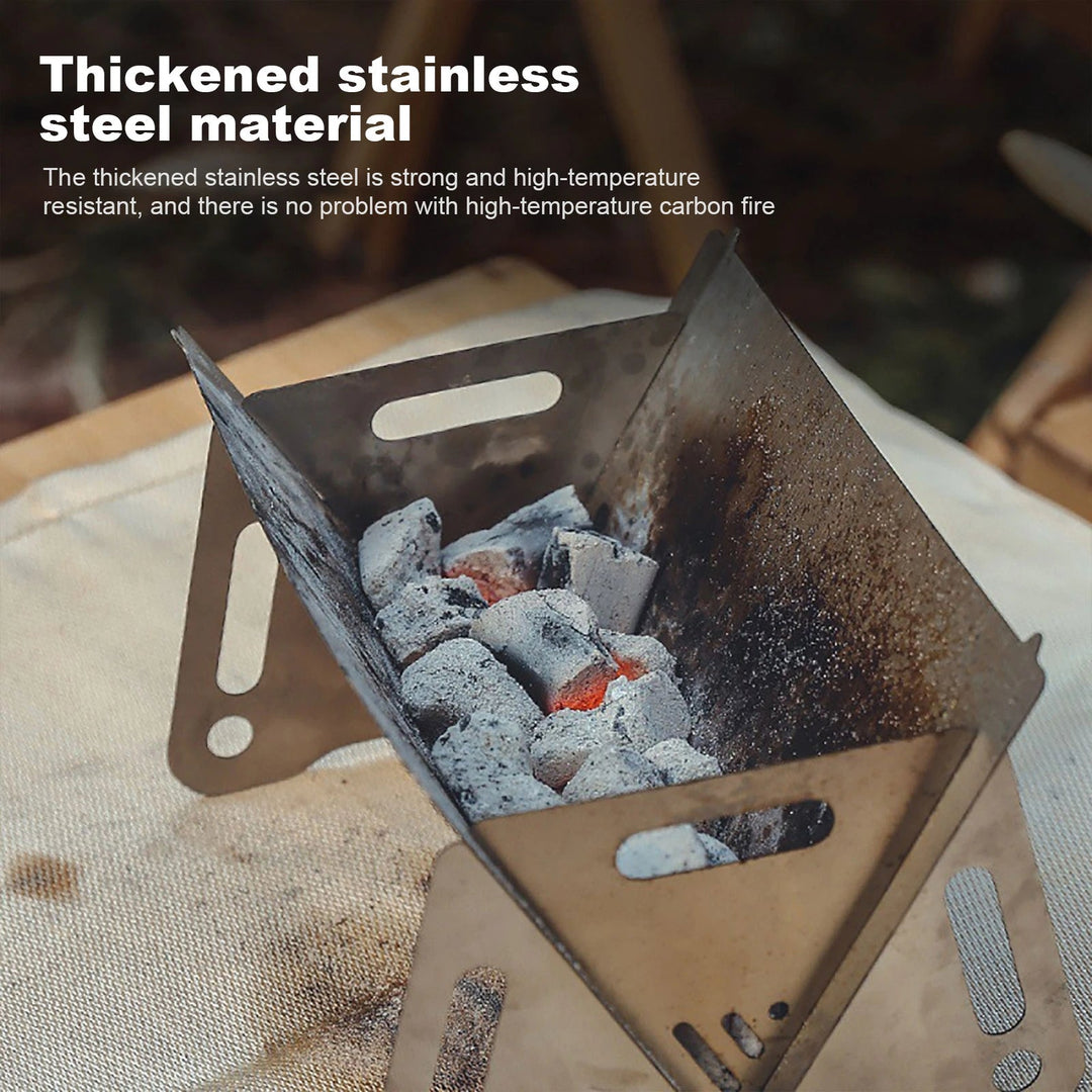 BowLift | Stainless Steel Portable Folding Camping Mini Grill