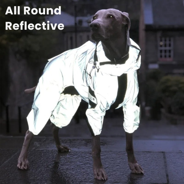 BowLift | Waterproof Dog Coat with Legs – Reflective Dog Rain Jacket for Small & Large Breeds | Best Rain Coat for Dogs UK