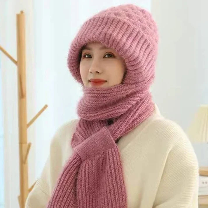 BowLift | Padded And Thick Hood With Scarf, One-Piece Hat, Warm Wind And Snow Hat