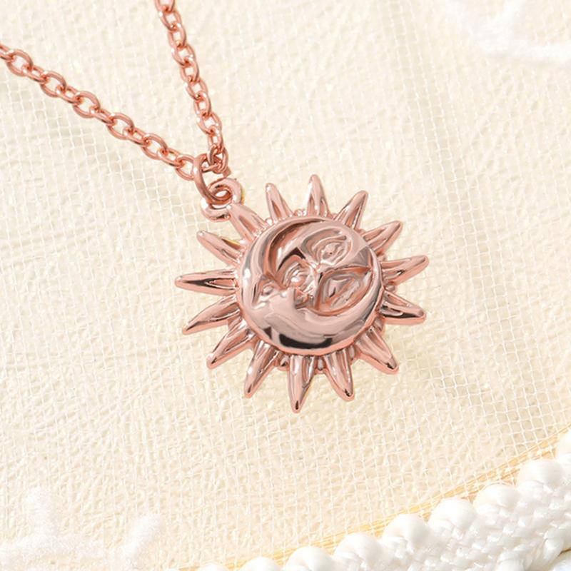BowLift | Vintage Sun and Moon Stainless Steel Necklace