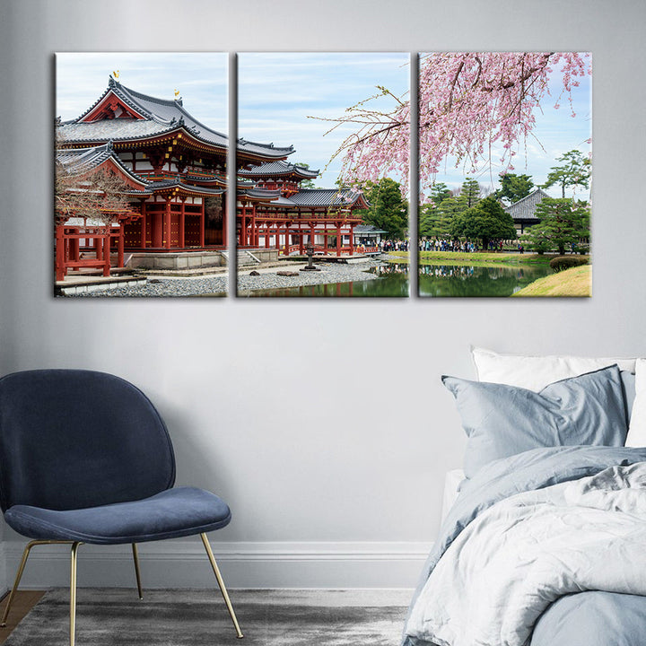 Temple Park 3 Piece - Canvas Wall Art Painting | Bowlift
