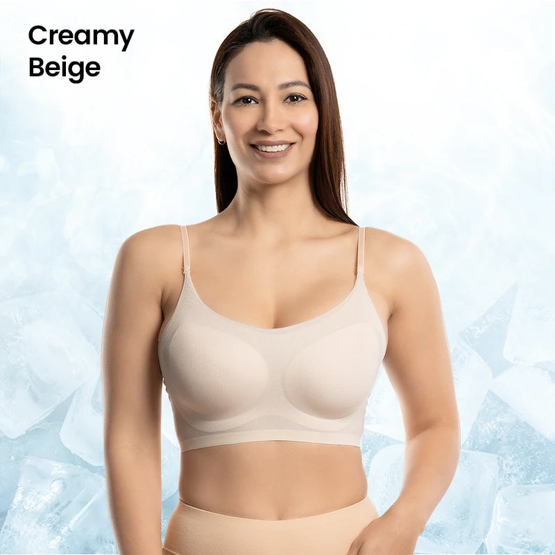BowLift | Ultra-thin, seamless cooling bra made of ice silk