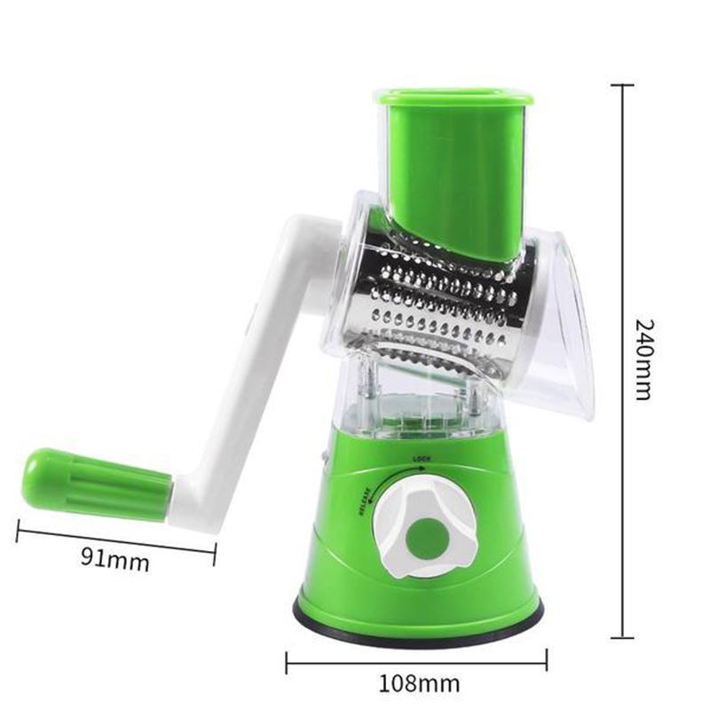 BowLift | 3 in 1 Rotary Cheese Grater Vegetable Slicer