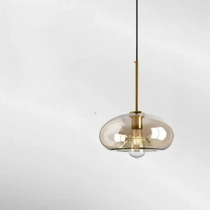 BowLift | NordicGlow – Elegant Scandinavian Glass Pendant Light