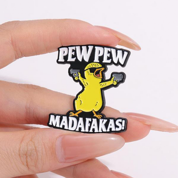 BowLift | Letter & Cartoon Duck Design Brooch