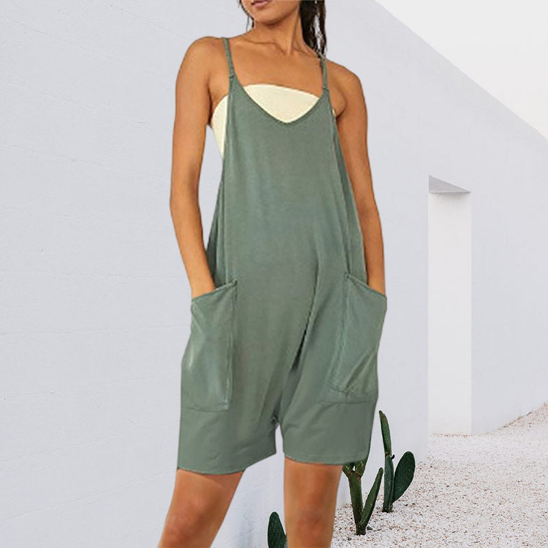 Sleeveless dress with pockets | Bowlift