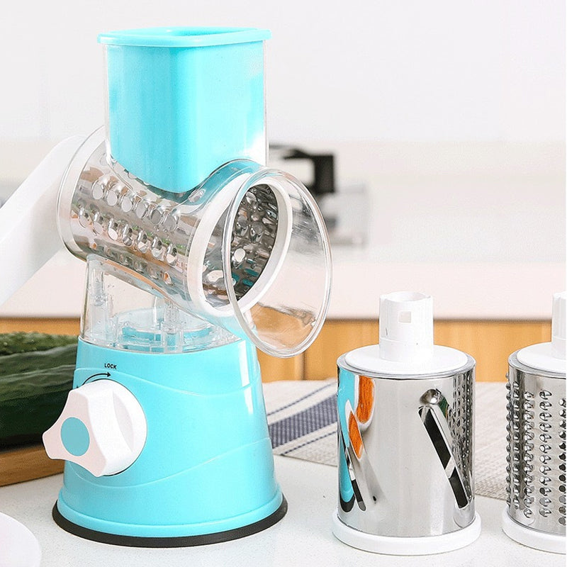 BowLift | 3 in 1 Rotary Cheese Grater Vegetable Slicer