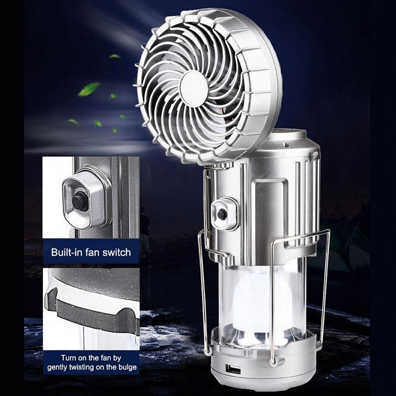 Outdoor LED Camping Light with Fan | Bowlift