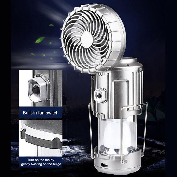 Outdoor LED Camping Light with Fan | Bowlift