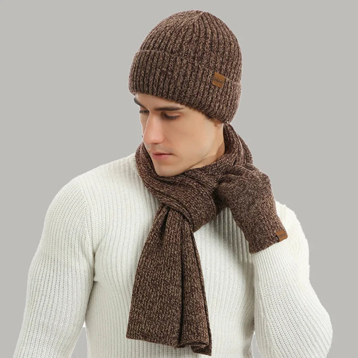 ArcticStyle – Trendy Winter Set with Beanie and Gloves Bowlift