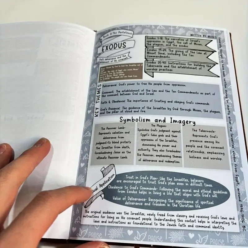 BowLift | Faith Journal for Daily Scripture Reflection | Guided Prompts | Durable Eco-Friendly Paper