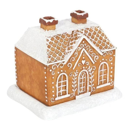 BowLift | Christmas Snow Top Resin Ginger Cake Cottage Incense Burner