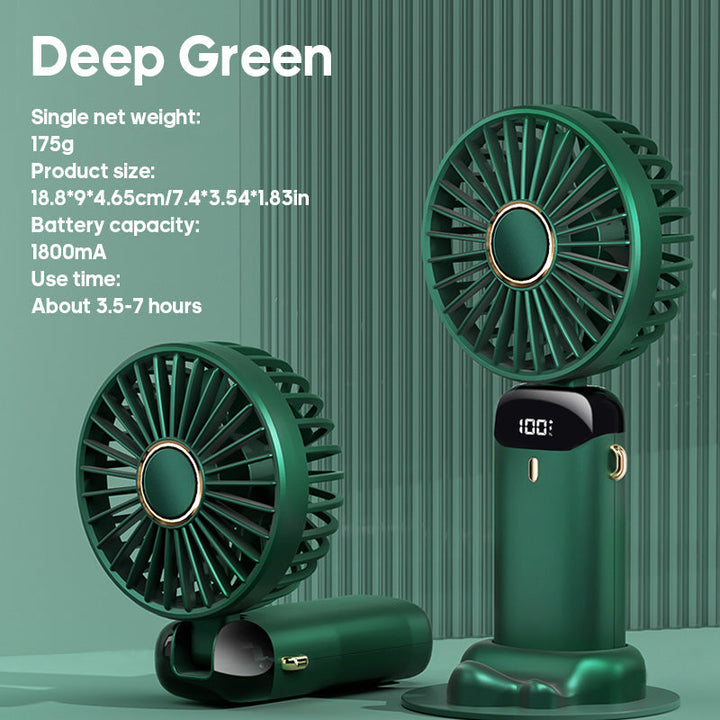 Portable USB Handheld Mini Fan with Phone Stand | Bowlift