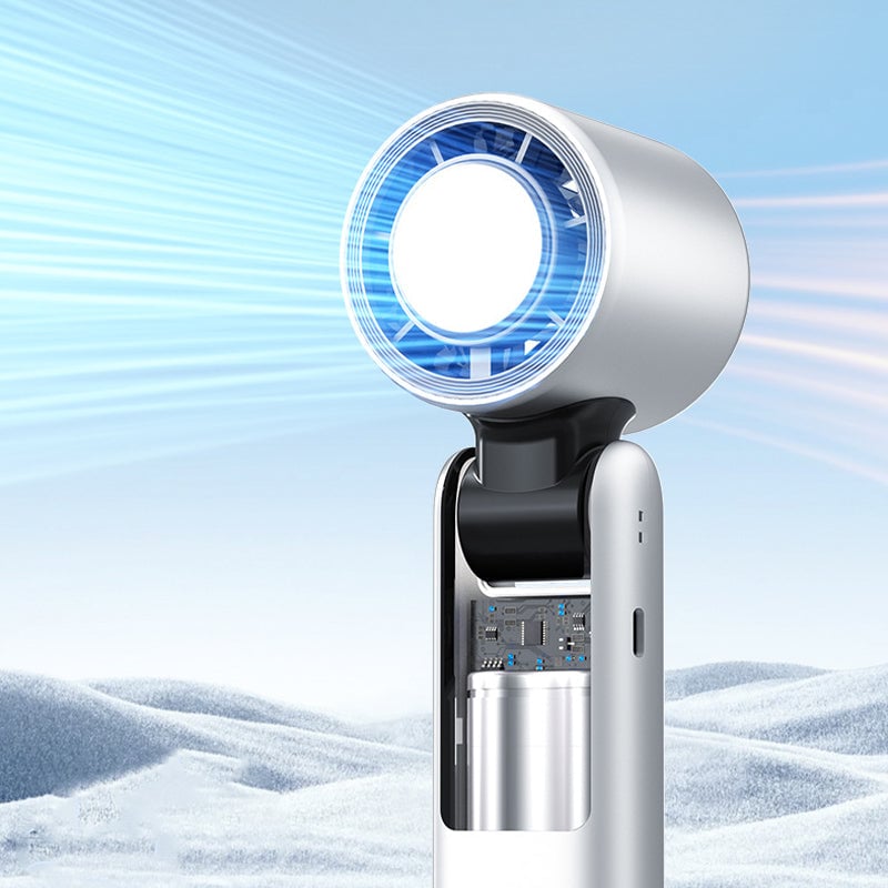 Folding Mini Handheld High-Speed USB Rechargeable Turbo Fan | Bowlift