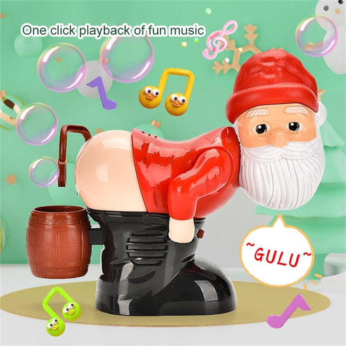 BowLift | Christmas Bubble Machine | Santa Design | With Light & Music | Funny Christmas Decoration