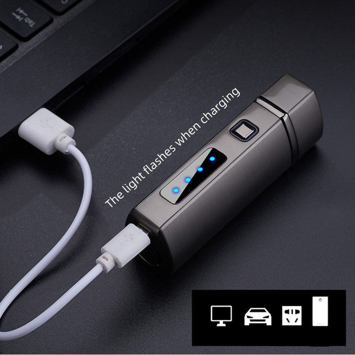 Triple Flame Windproof USB Charging Jet Lighter | Bowlift